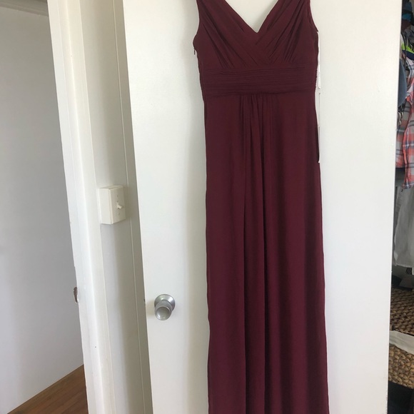Maroon Samantha Paige bridesmaid dress - Picture 5 of 6